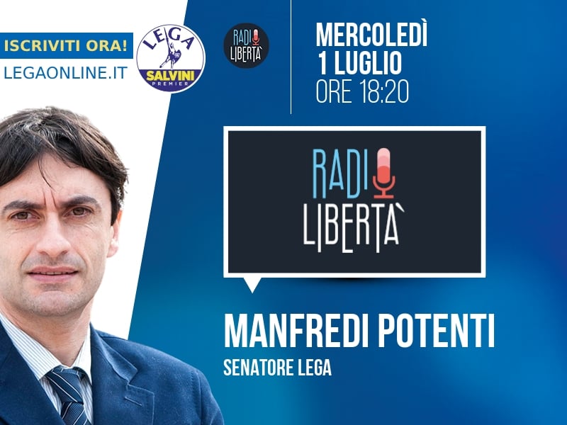 Manfredi Potenti a Radio Libertà (Radio Libertà) - 01/07 ore 18:20