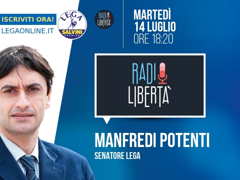 Manfredi Potenti a Radio Libertà (Radio Libertà) - 14/07 ore 18:20