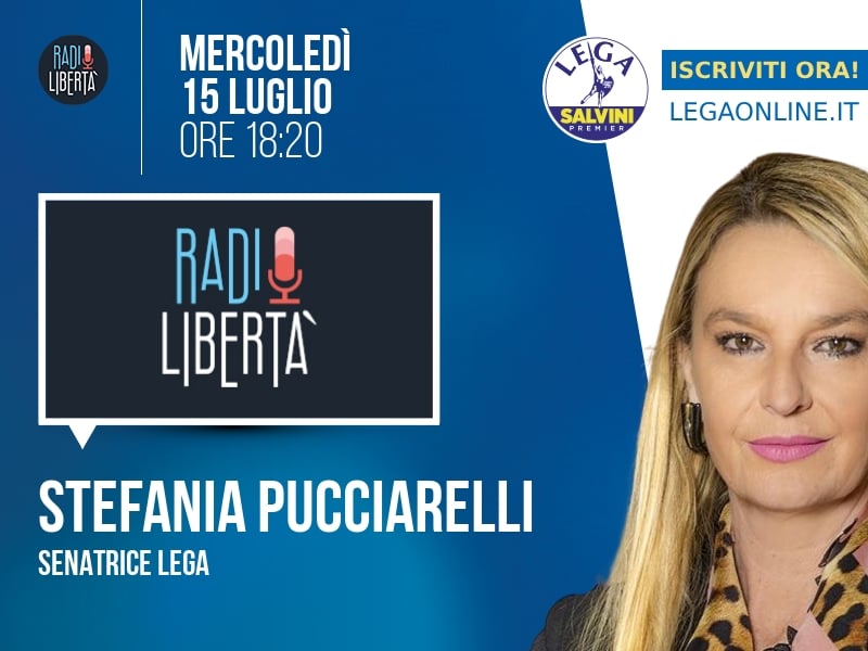 Stefania Pucciarelli a Radio Libertà (Radio Libertà) - 15/07 ore 18:20