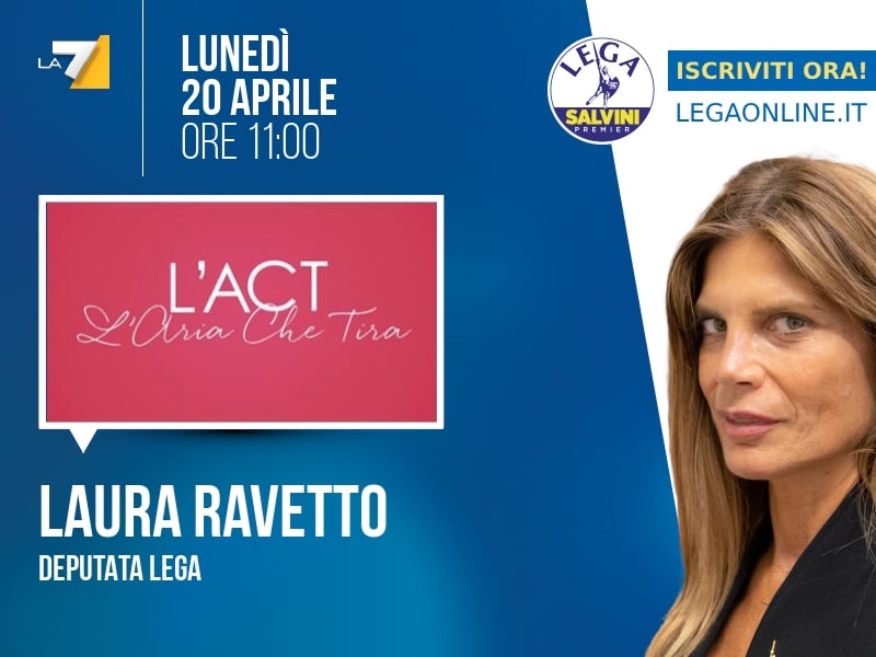 Laura Ravetto a L'Aria che Tira (La7) - 20/04 ore 11:00