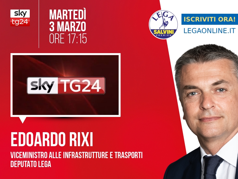 Edoardo Rixi a Economia (Sky TG24) - 03/03 ore 17:15