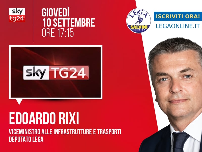 Edoardo Rixi a Economia (Sky TG24) - 10/09 ore 17:15