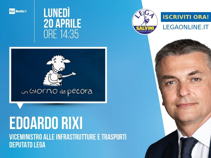 Edoardo Rixi a Un Giorno da Pecora (Rai Radio 1) - 20/04 ore 14:35