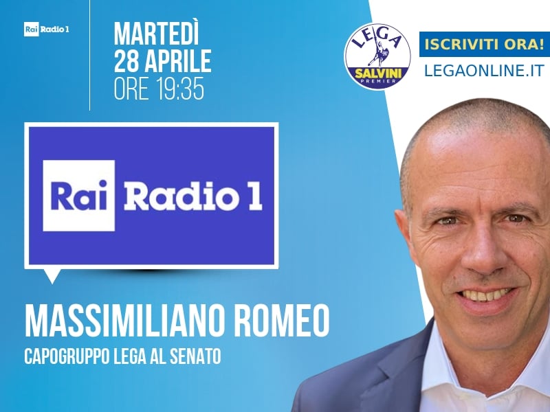 Massimiliano Romeo a Rai Radio 1 (Rai Radio 1) - 28/04 ore 19:35