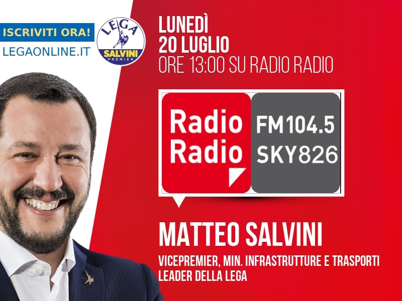 MATTEO SALVINI a RADIO RADIO (RADIO RADIO)