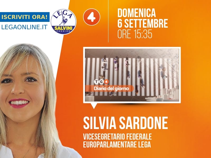 Silvia Sardone a Diario del giorno (Rete 4) - 06/09 ore 15:35