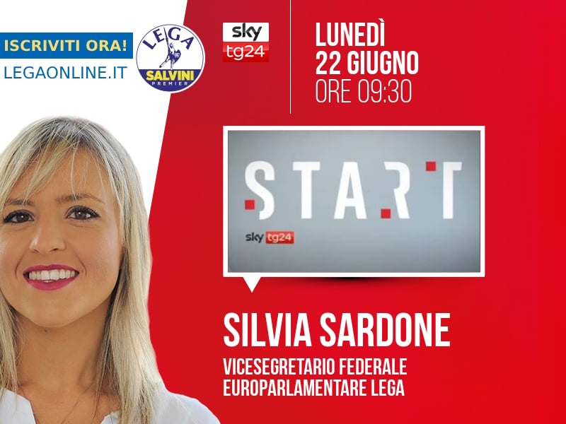 Silvia Sardone a Start (Sky TG24) - 22/06 ore 09:30