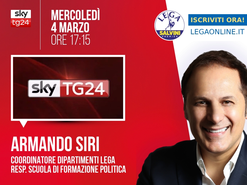 Armando Siri a Economia (Sky TG24) - 04/03 ore 17:15