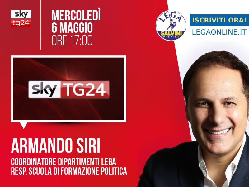 Armando Siri a SkyTG24 (Sky TG24) - 06/05 ore 17:00