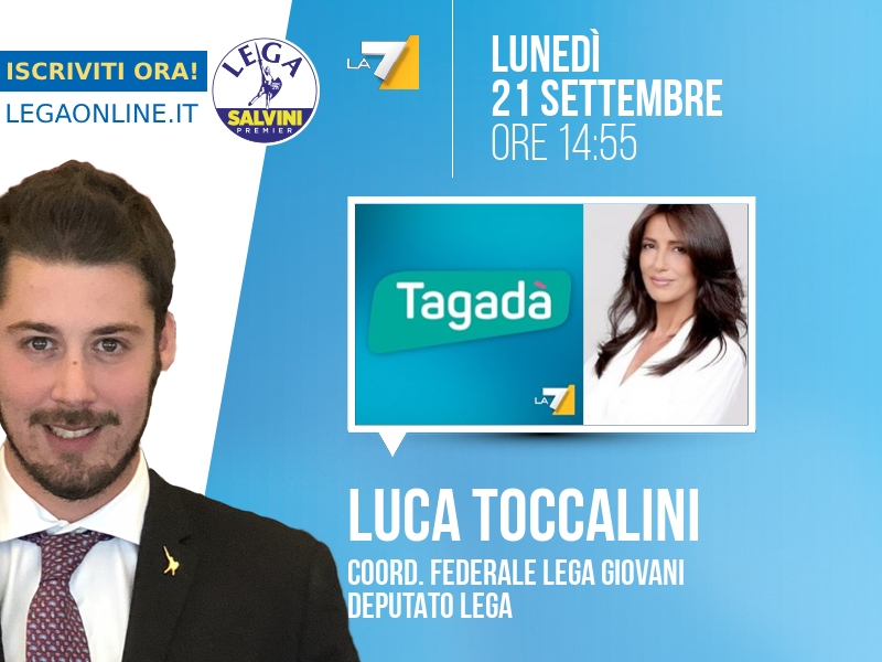 Luca Toccalini a Tagadà (La7) - 21/09 ore 14:55