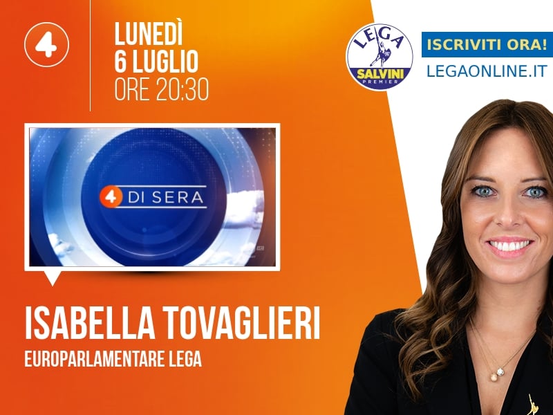 Isabella Tovaglieri a 4 di sera (Rete 4) - 06/07 ore 20:30
