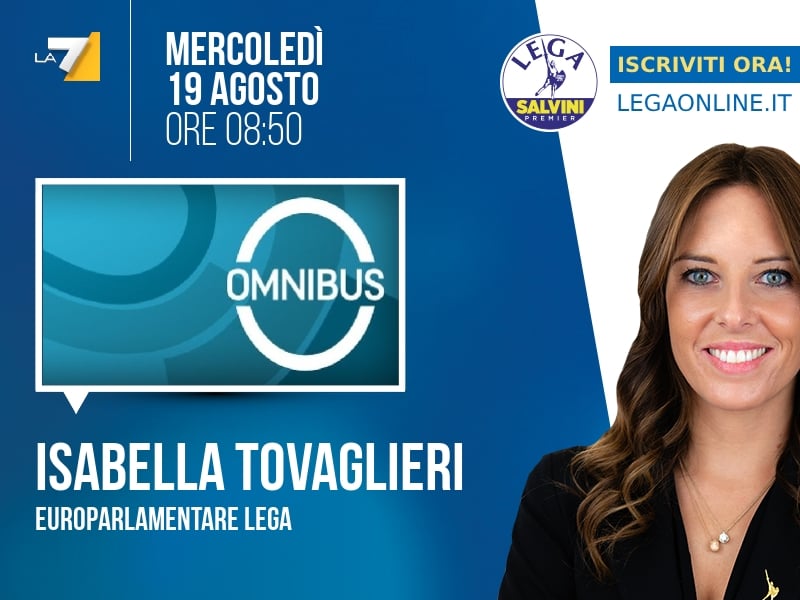 Isabella Tovaglieri a Omnibus (La7) - 19/08 ore 08:50