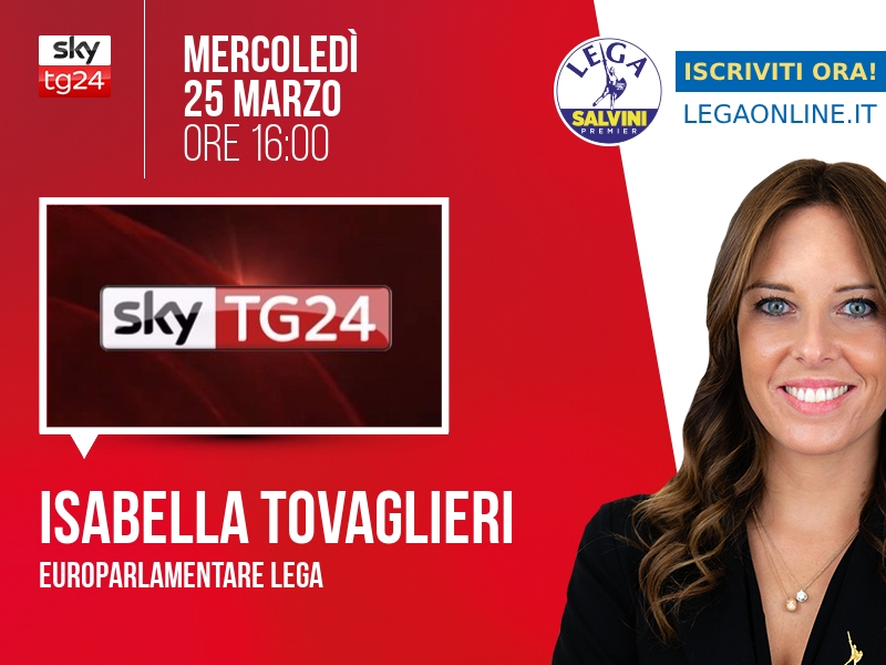 Isabella Tovaglieri a SkyTG24 (Sky TG24) - 25/03 ore 16:00