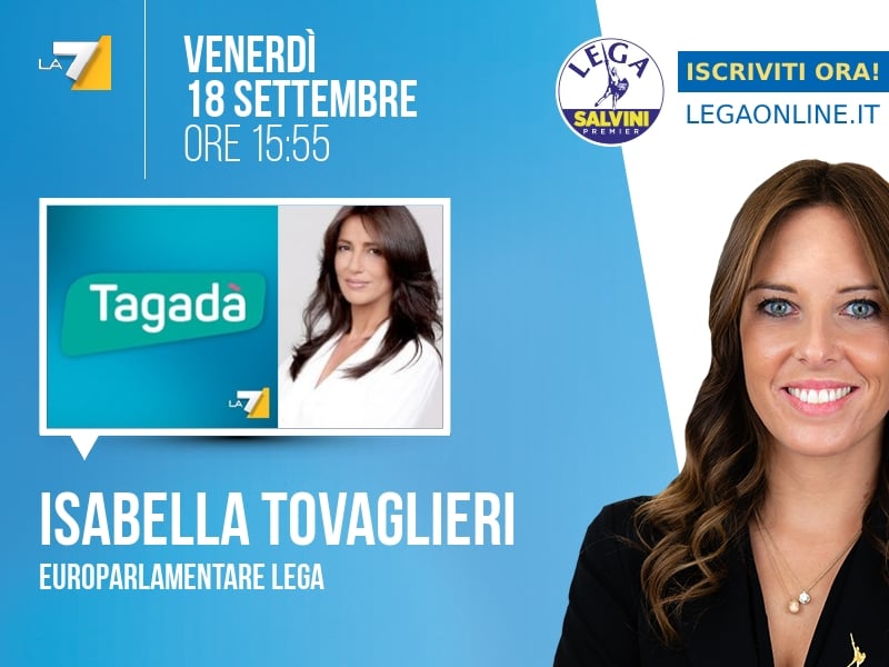 Isabella Tovaglieri a Tagadà (La7) - 18/09 ore 15:55