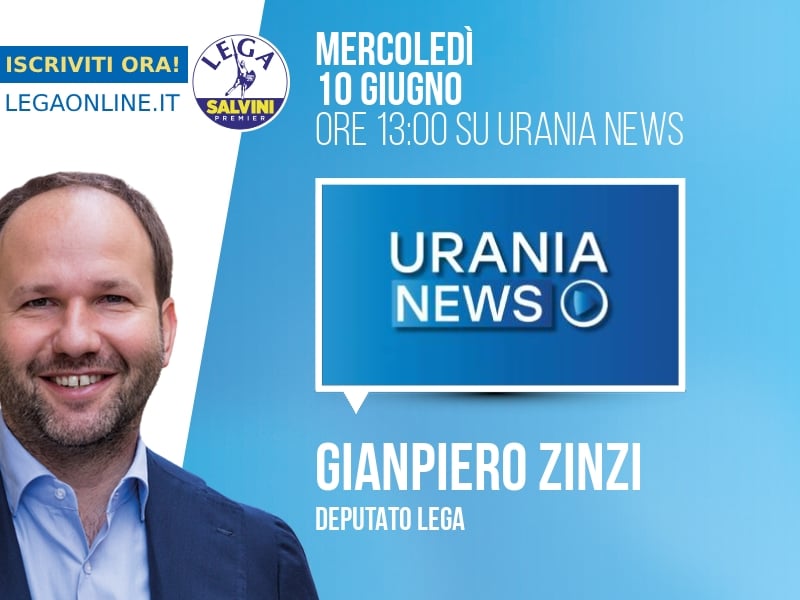 Gianpiero Zinzi a Urania News (Urania News) - 10/06 ore 13:00