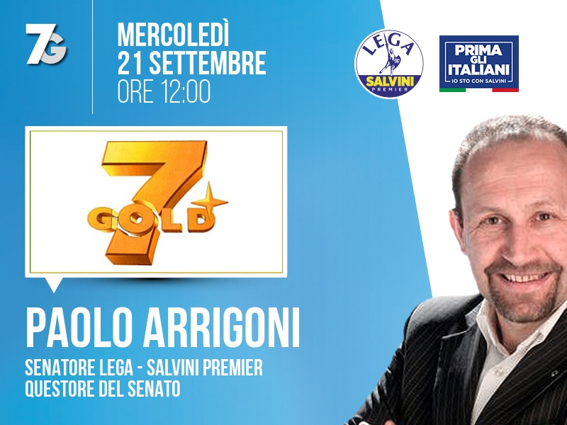 PAOLO ARRIGONI a 7GOLD (7GOLD) - ORE 12:00
