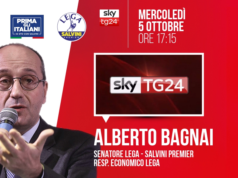 Alberto Bagnai a Economia (Sky TG24) - ore 17:15