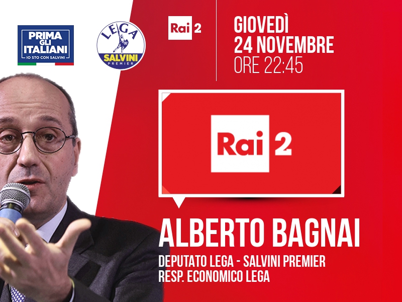 ALBERTO BAGNAI a RAI 2 (RAI 2) - ORE 22:45