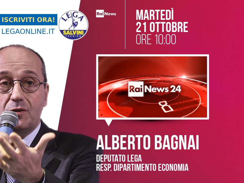 Alberto Bagnai a Rainews24 (RaiNews24) - 21/10 ore 10:00