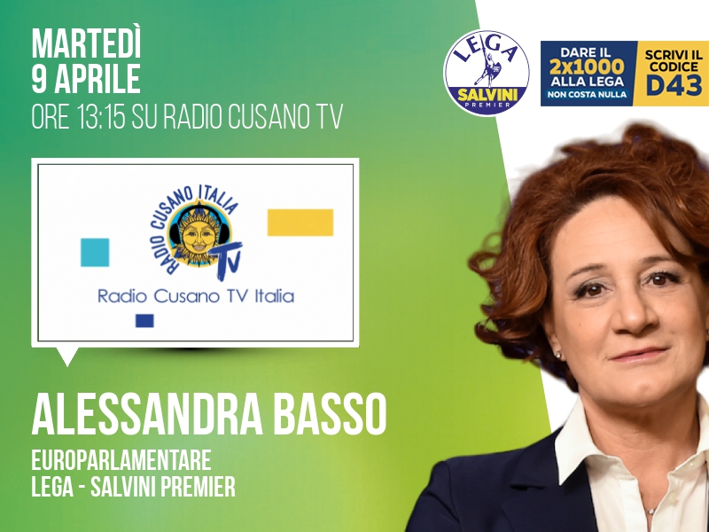 Alessandra Basso a Radio Cusano TV (Radio Cusano TV) - 09/04 ore 13:15