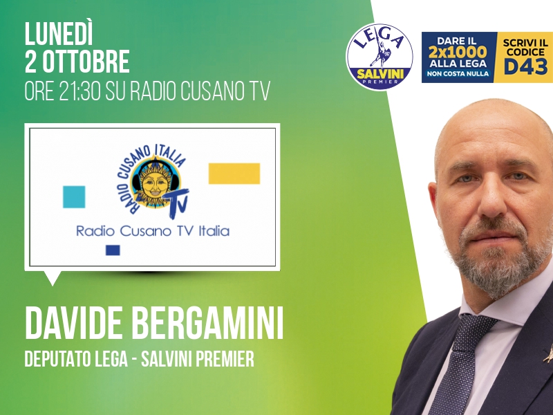 Davide Bergamini a Radio Cusano TV (Radio Cusano TV) - 02/10 ore 21:30