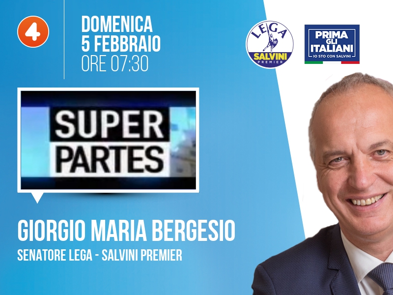 Giorgio Maria Bergesio a Super Partes (Rete 4) - 05/02 ore 07:30