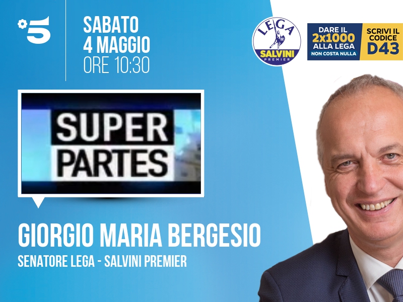 Giorgio Maria Bergesio a Super Partes (Canale 5) - 04/05 ore 10:30
