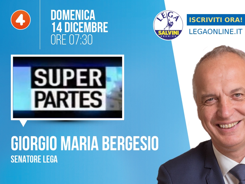 Giorgio Maria Bergesio a Super Partes (Rete 4) - 14/12 ore 07:30