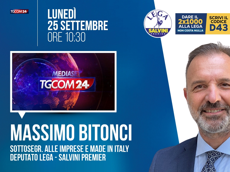 Massimo Bitonci a All News (Tgcom24) - 25/09 ore 10:30