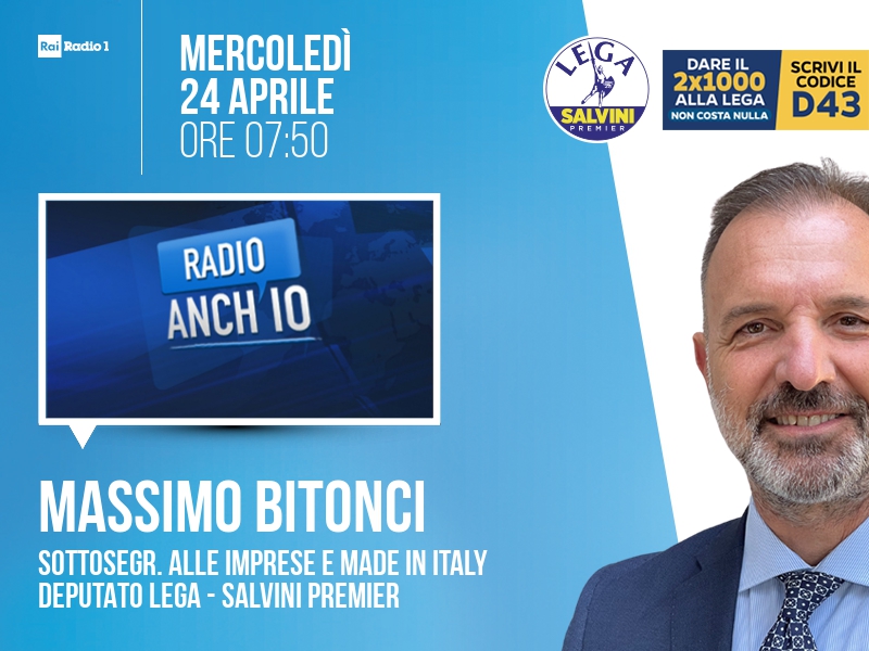 Massimo Bitonci a Radio Anch'io (Rai Radio 1) - 24/04 ore 07:50