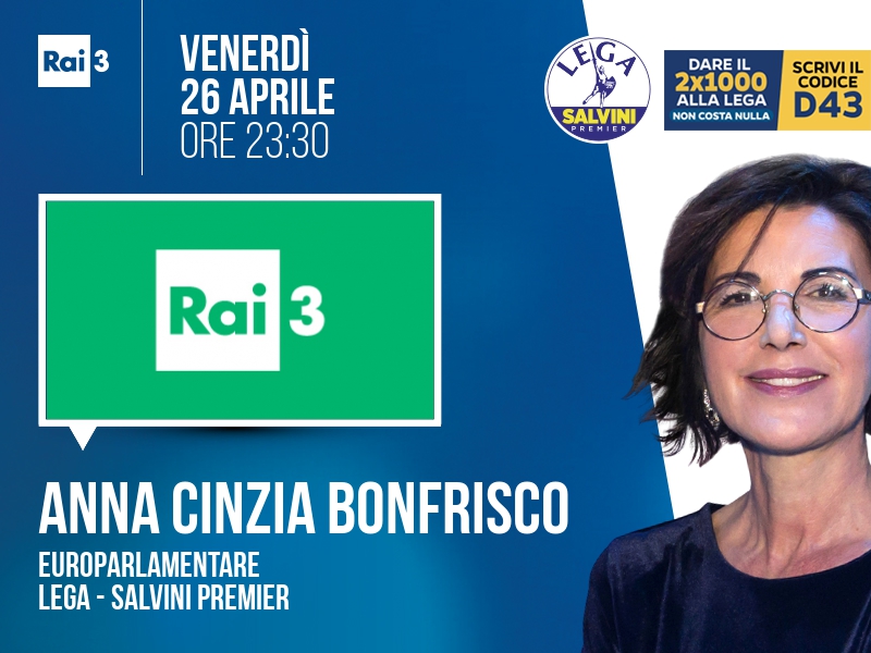 Anna Cinzia Bonfrisco a Rai 3 (Rai 3) - 26/04 ore 23:30