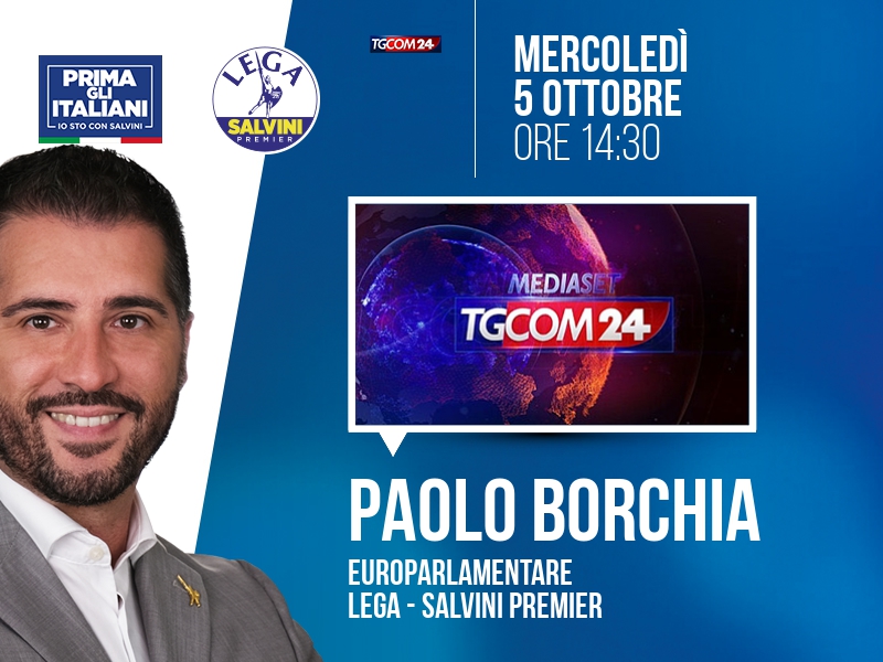 Paolo Borchia a All News (Tgcom24) - ore 14:30