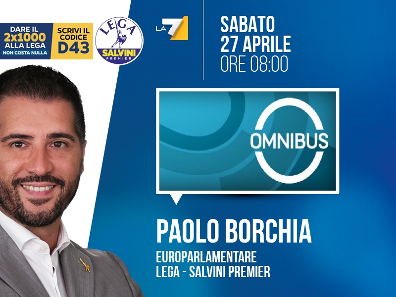 Paolo Borchia a Omnibus (La7) - 27/04 ore 08:00