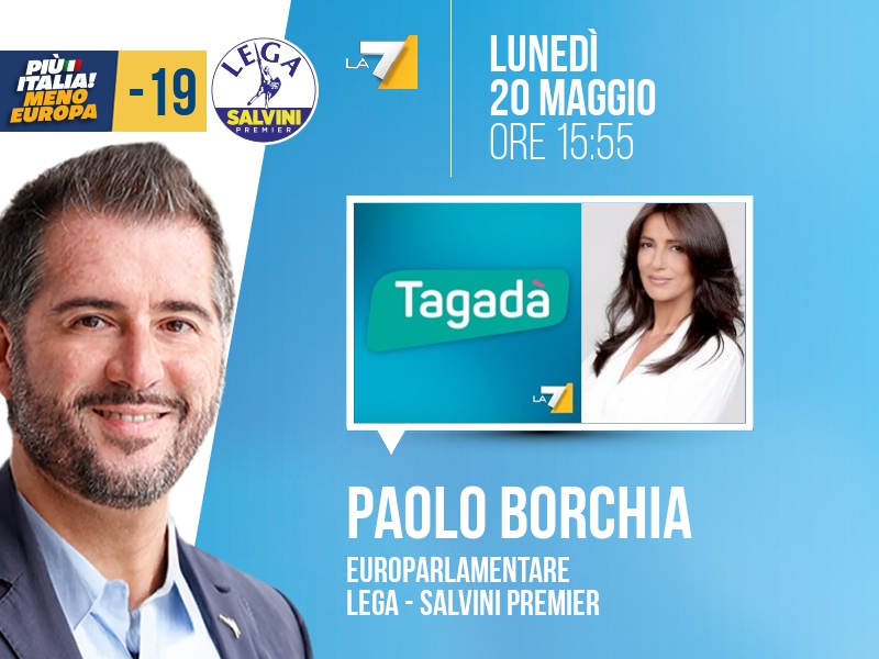 Paolo Borchia a Tagadà (La7) - 20/05 ore 15:55