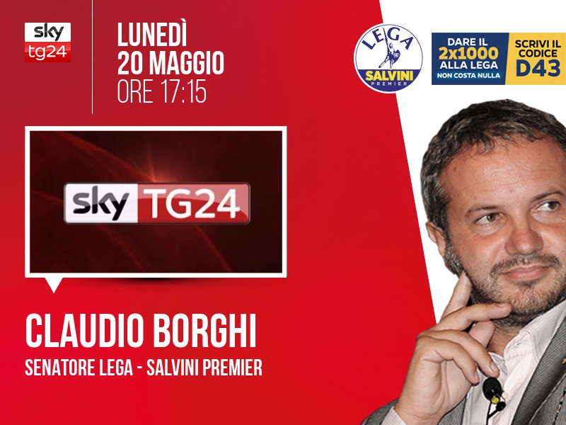 Claudio Borghi a Economia (Sky TG24) - 20/05 ore 17:15
