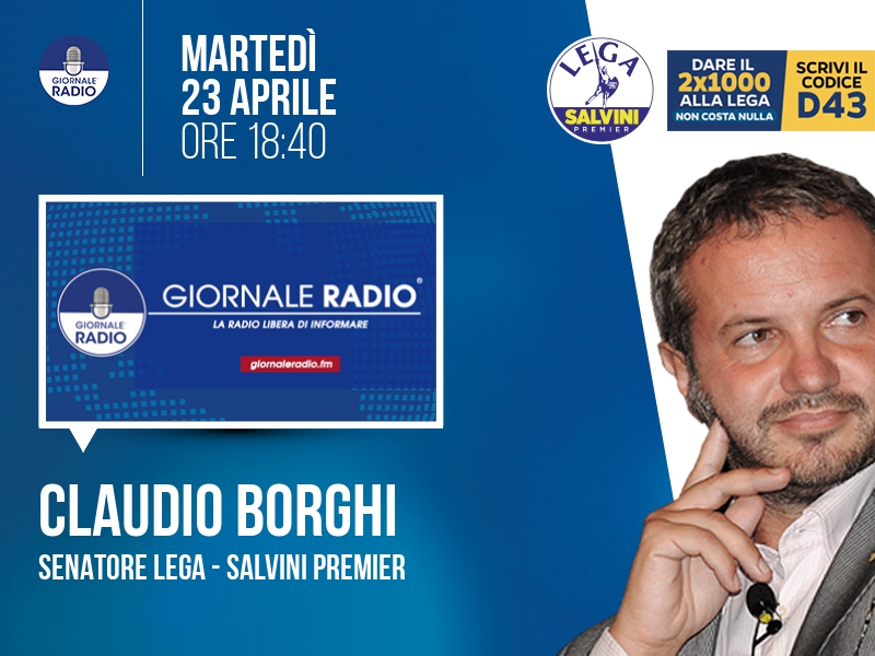 Claudio Borghi a Il Timone (Giornale Radio) - 23/04 ore 18:40