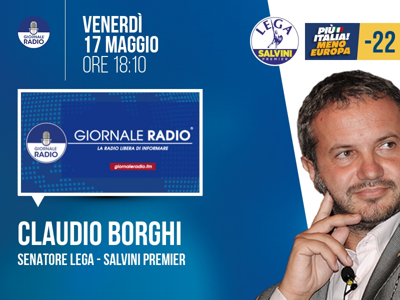 Claudio Borghi a Il Timone (Giornale Radio) - 17/05 ore 18:10