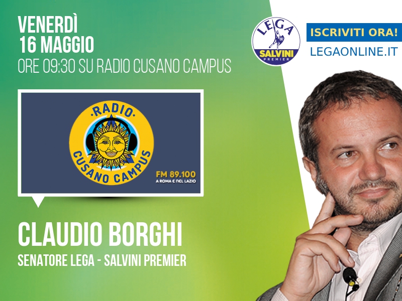CLAUDIO BORGHI a RADIO CUSANO (RADIO CUSANO CAMPUS)