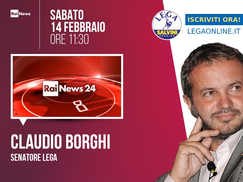 Claudio Borghi a Rainews24 (RaiNews24) - 14/02 ore 11:30
