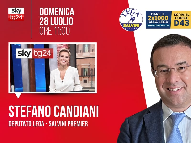 Stefano Candiani a Agenda (Sky TG24) - 28/07 ore 11:00
