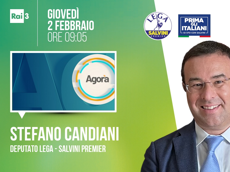 STEFANO CANDIANI a AGORÀ (RAI 3)