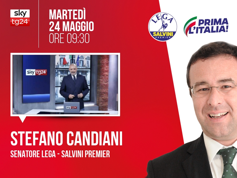 Stefano Candiani a Start (Sky TG24) - ore 09:30