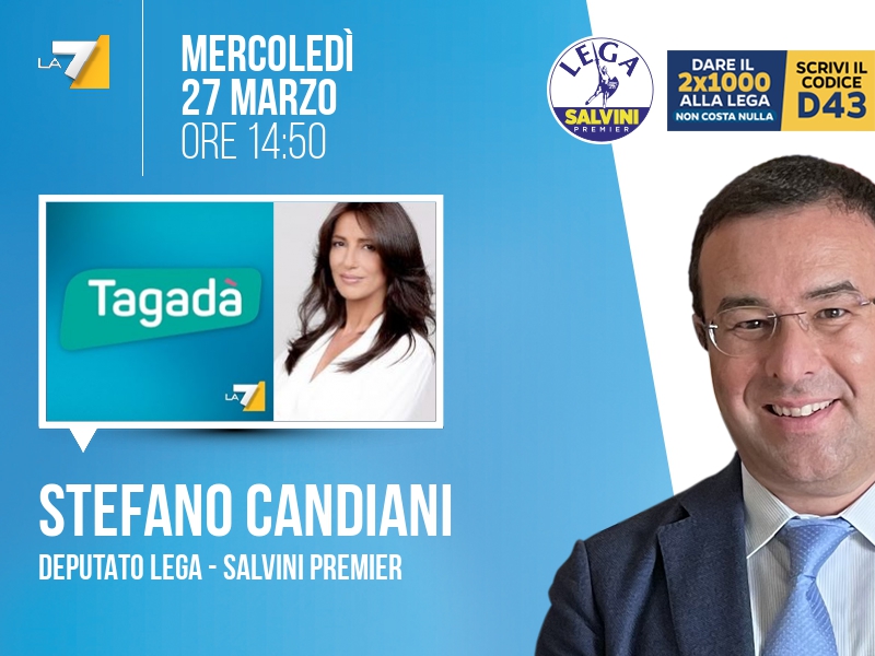 Stefano Candiani a Tagadà (La7) - 27/03 ore 14:50