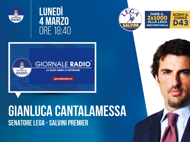Gianluca Cantalamessa a Il Timone (Giornale Radio) - 04/03 ore 18:40