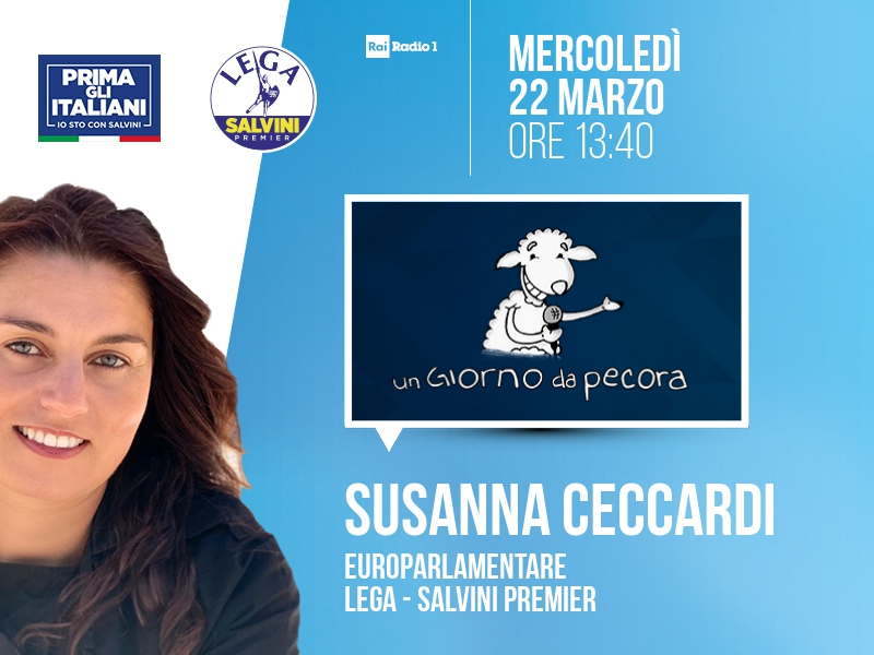 Susanna Ceccardi a Un Giorno da Pecora (Rai Radio 1) - 22/03 ore 13:40