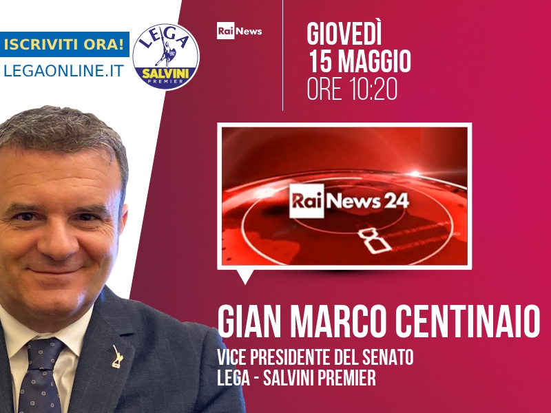 GIAN MARCO CENTINAIO a RAINEWS24 (RAINEWS24)