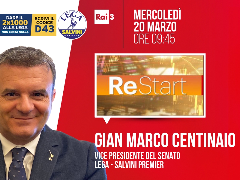 GIAN MARCO CENTINAIO a RE START (RAI 3)