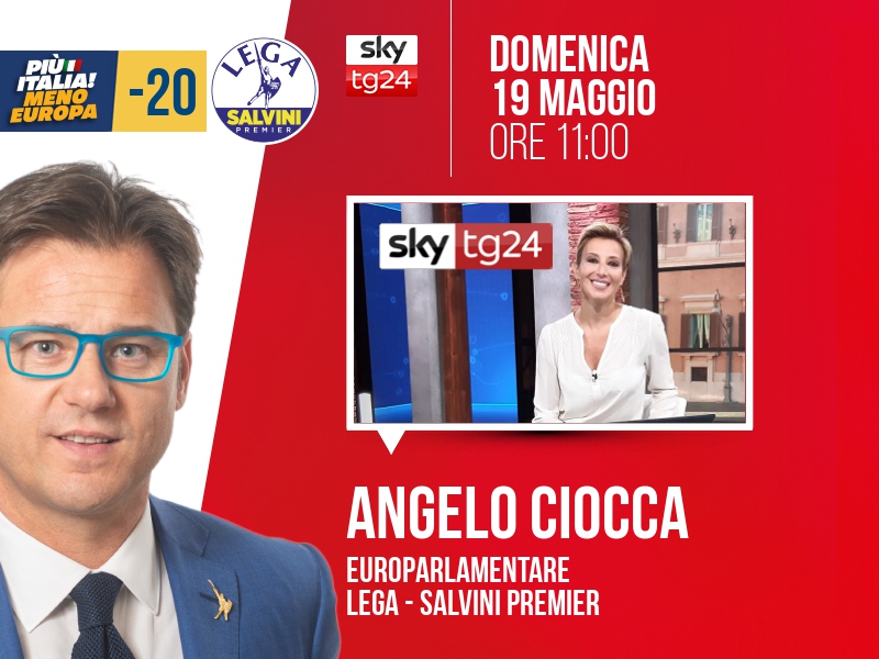 Angelo Ciocca a Agenda (Sky TG24) - 19/05 ore 11:00