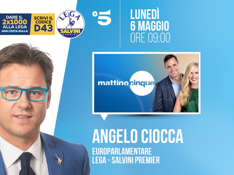 Angelo Ciocca a Mattino Cinque (Canale 5) - 06/05 ore 09:00