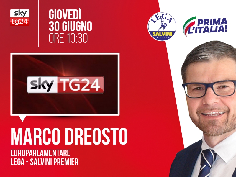 Marco Dreosto a SkyTG24 (Sky TG24) - ore 10:30